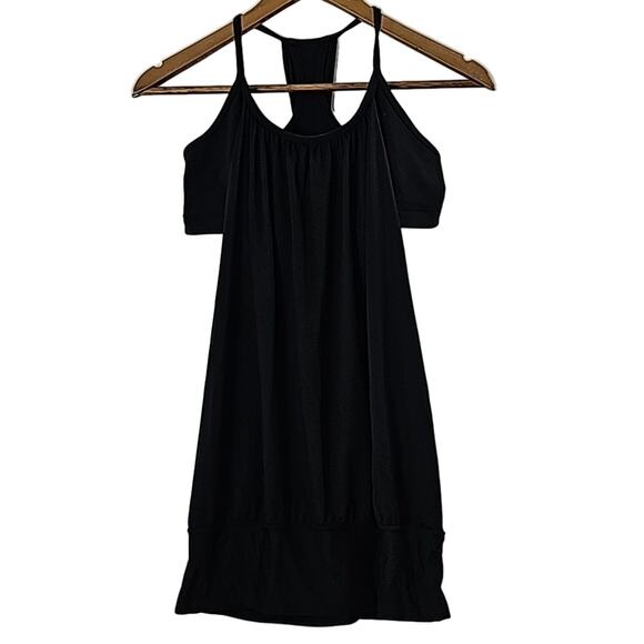 Lululemon Womens Sz 6 No Limits Tank Top Black Active Wear Built in Bra - Picture 1 of 8